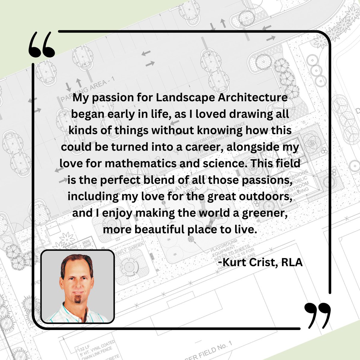 fteinc1989's tweet photo. As #WLAM2025 wraps up, we're celebrating our amazing FTE landscape architecture team—the creatives shaping spaces that unite people and nature. Why do you love landscape architecture? 🌿Share below! #ThisIsLandscapeArchitecture #FTE https://t.co/jVzrYdnz5S