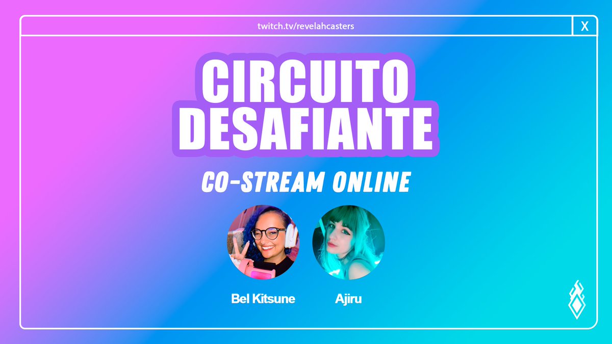RevelahCasters's tweet photo. VAI COMEÇAR O #Circuitão NO REVELAH 🔥

As babys @belkitsune e @AjiruChan estão aguardando vocês para as MD3 de hoje, vem!

📺 https://t.co/Km7q7UNeHk https://t.co/Ut4tOaNUO9