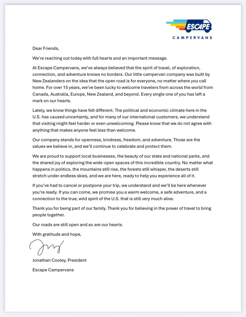 At Escape Campervans, we believe in the power of travel to unite and inspire. No matter the global climate, our roads and our hearts remain open to adventurers from around the world. 🌎 🚐