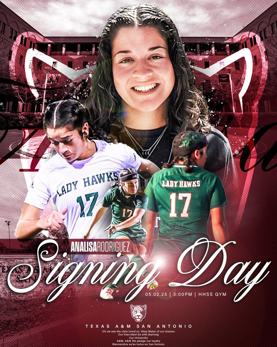 It is with great pleasure to announce that Harlingen High School South Soccer Player, Analisa Rodriguez, will be signing to play soccer next year at Texas A&amp;M University San Antonio. The signing will take place on Friday, May 2nd, 2025 at 3:00 PM in the Harlingen South GYMNASIUM.