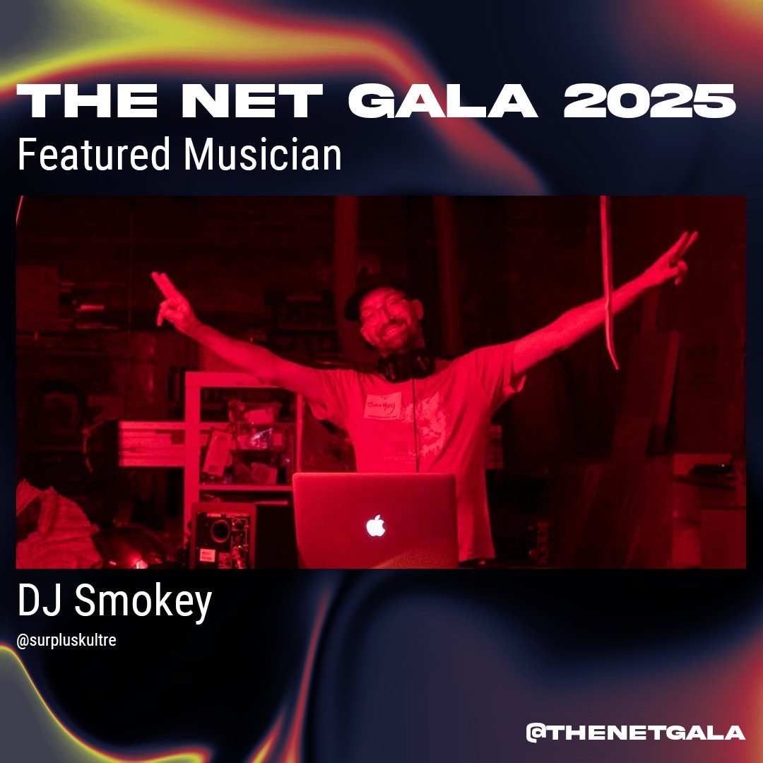 THE NET GALA (@_thenetgala) on Twitter photo THE NET GALA 2025 FEATURED MUSICIAN
DJ Smokey
May 3, 2025
New York, New York THE NET GALA 2025 FEATURED MUSICIAN
DJ Smokey
May 3, 2025
New York, New York