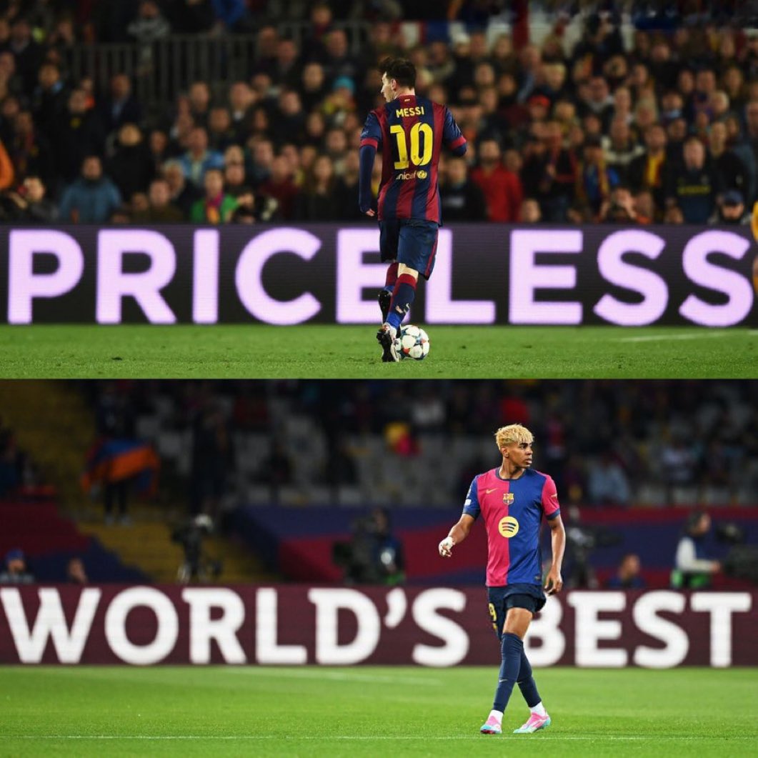 من كان يتوقع بعد ميسي ان تظهر موهبة مثل لامين يامال ؟ 

ما استبعد انه يصبح ثاني أفضل لاعب في تاريخ كرة القدم في المستقبل .❤️💙