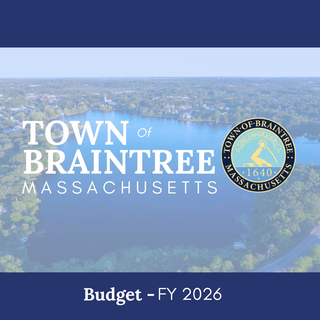 Last night, Mayor Joyce presented her budget to the Town Council. To review the budget please visit the following link: braintreema.gov/1293/Fiscal-Ye…   Mayor Joyce's FY 2026 budget focuses on funding level services and outlining our forward-looking investments into budget outcomes.