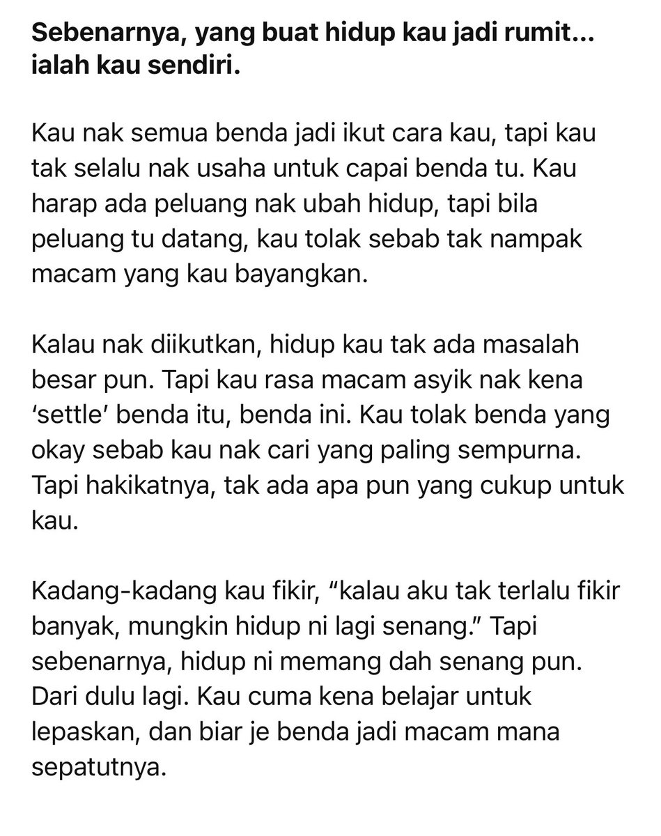 sakinadin's tweet photo. Sebab hidup ni dah senang https://t.co/TgcBzQ2Jsx