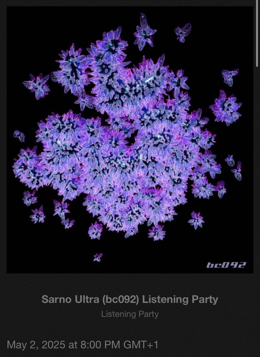 We are hosting our first ever Listening Party on bandcamp.

A week after release, you can join myself and both members of Sarno Ultra for a live listen through their stunning debut album.

Friday 2nd May @ 8pm GMT

You can RSVP at the link below ⬇️

bricolageglasgow.bandcamp.com/merch/sarno-ul…