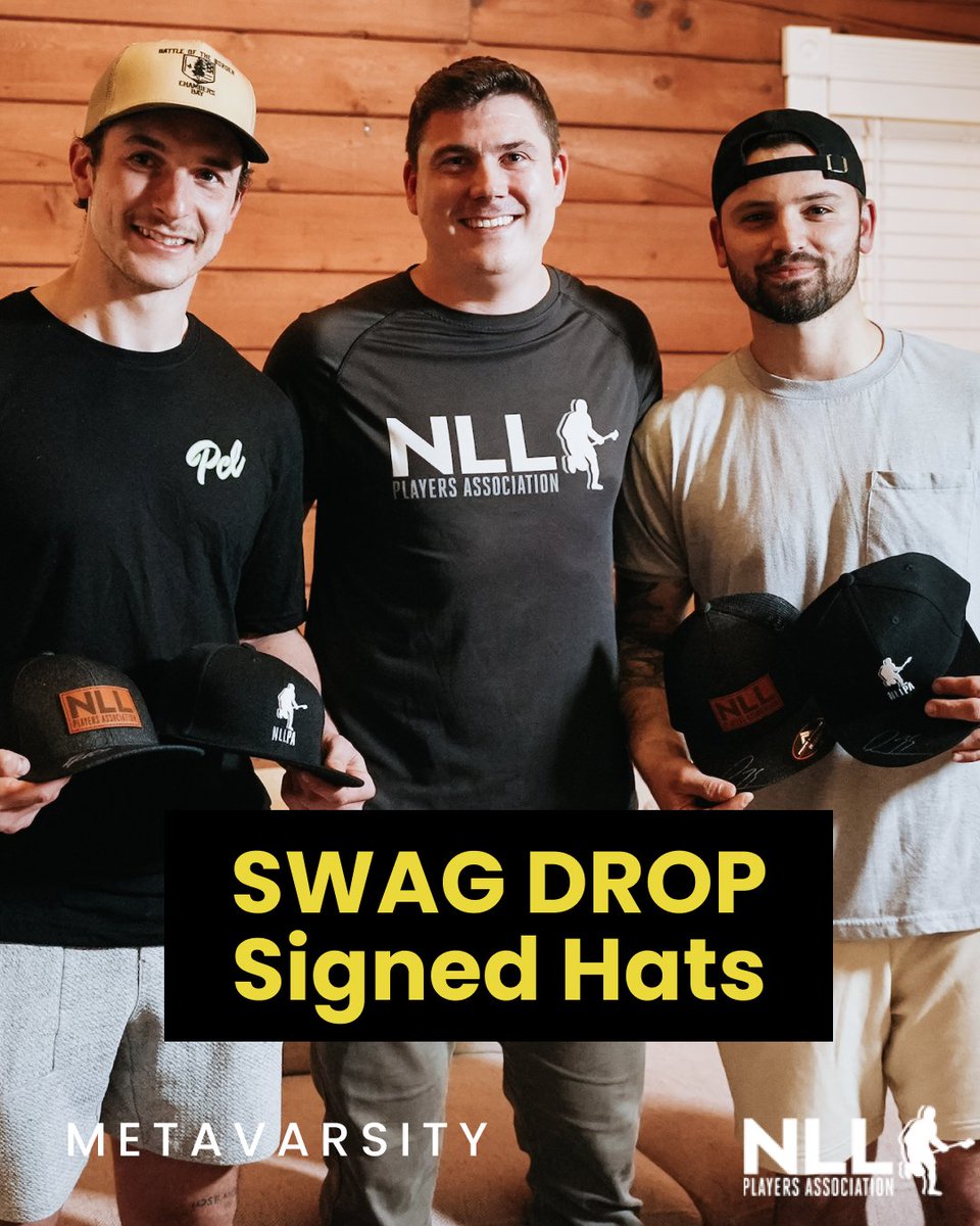 🚨 New prize drop!

Signed NLLPA hats are  up for grabs 🧢🔥

Signed by your favorite pros 👀 (athlete reveal coming soon…)

LIMITED Classic Black and Trucker hat styles available.

Which one are you claiming first? 🥍👇