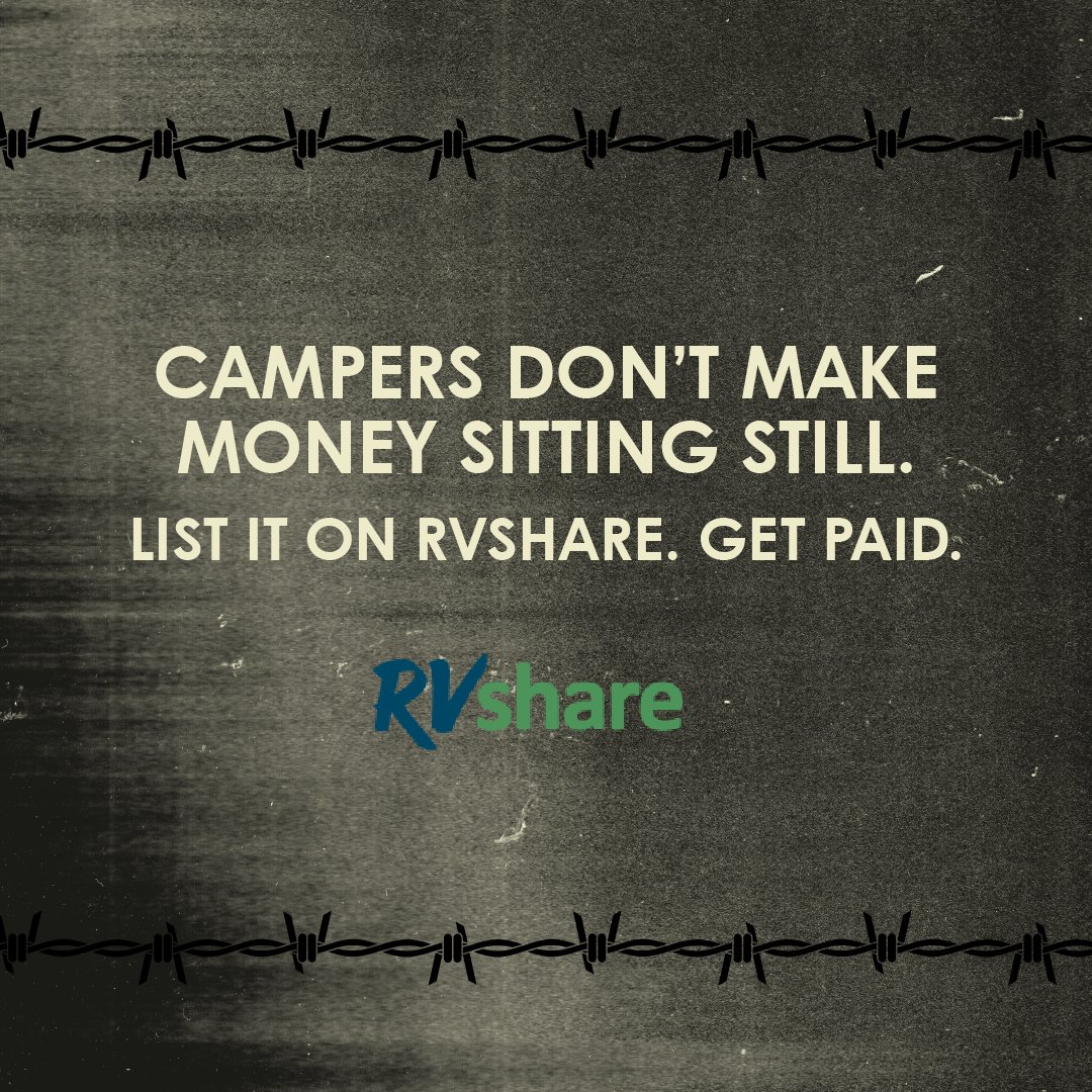 Got an RV collecting dust till Rock Fest? Put it to work! Fans are already gearing up for our sister fests—Hoofbeat and Force Fields —and they need a place to crash.
👉 List your camper on RVshare, help a fellow fest fan, and get paid while you wait for July.