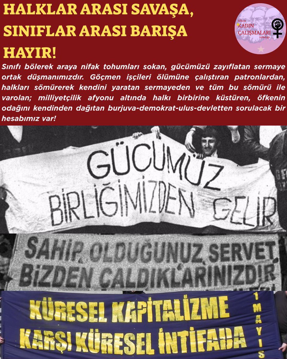 kctbilkent's tweet image. "Sabahın bir sahibi var, sorarlar bir gün sorarlar..."
1 Mayıs'ta alanlara, hesap sormaya!
