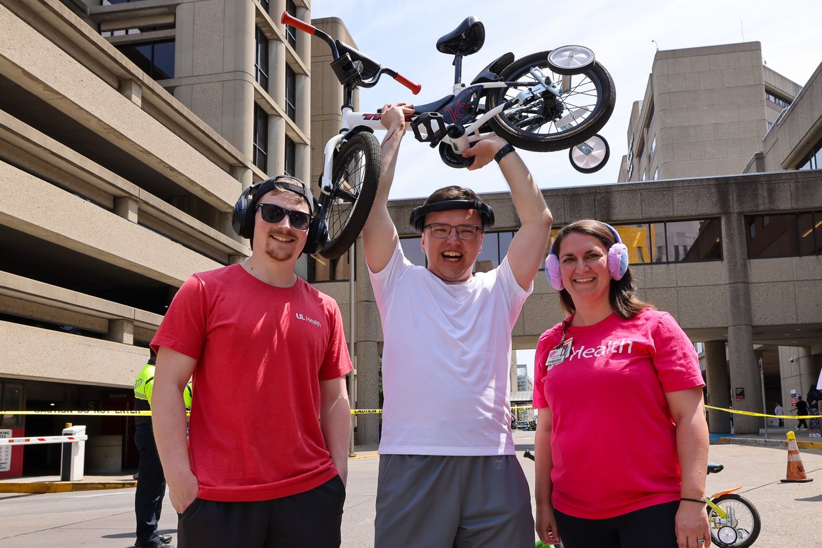 It's the most exciting two minutes at UofL Health! 🚴💨

It was another thrilling edition of the annual Trike Race at our downtown campus. Congrats to The Disk Jockeys for winning this year's race and the Pink Pony Periop Club for winning best costumes.