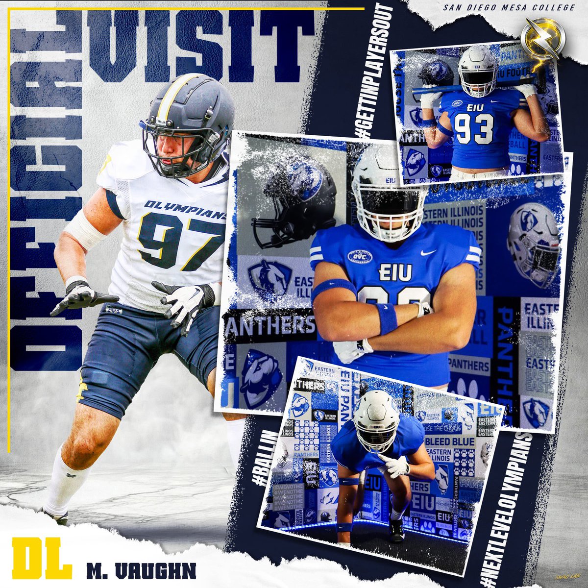 OLYMPIANS (@sdmesafootball) on Twitter photo OFFICIAL visit alert ! Olympian DL <a href="/maximo_vaughn/">Maximo Vaughn</a> visiting <a href="/EIU_FB/">Eastern Illinois Football</a>
#GettinPlayersOut
<a href="/BallCoachGW/">Gary Watkins Jr</a> <a href="/PrezHands/">Ashanti Hands, Ed.D.</a> <a href="/EC_Preps_SD/">EC Preps</a> <a href="/Daygofootball/">San Diego Football</a> <a href="/Daygofootball/">San Diego Football</a> OFFICIAL visit alert ! Olympian DL <a href="/maximo_vaughn/">Maximo Vaughn</a> visiting <a href="/EIU_FB/">Eastern Illinois Football</a>
#GettinPlayersOut
<a href="/BallCoachGW/">Gary Watkins Jr</a> <a href="/PrezHands/">Ashanti Hands, Ed.D.</a> <a href="/EC_Preps_SD/">EC Preps</a> <a href="/Daygofootball/">San Diego Football</a> <a href="/Daygofootball/">San Diego Football</a>
