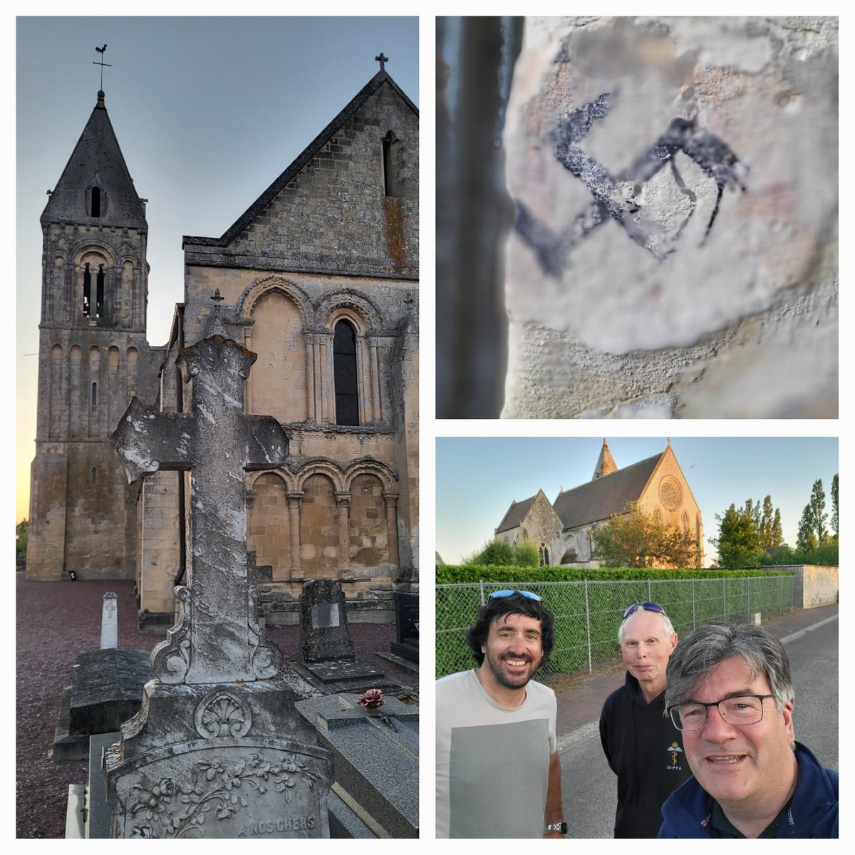 nikbrown10's tweet image. Walking around Saint-Contest, trying to remember where a reich relic was that @BattlefieldBen told me about at the WHW's fest last year, and who should walk around the corner, but the man himself with @airbornemedic23 @WeHaveWaysPod @DorsetIc