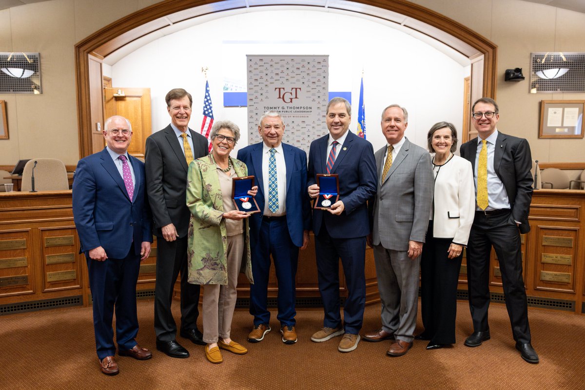 Yesterday I had the distinct honor of receiving the 2025 Tommy G. Thompson Distinguished Public Leadership Award along with Tia Nelson. I am humbled and I know mom would be proud. She taught me what it means to be a true public servant.