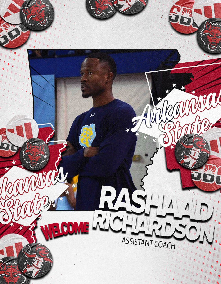 Join us in welcoming <a href="/CoachRashadRich/">Rashaad Richardson</a> to Jonesboro! 

🔗 bit.ly/42V2ViS

#WolvesUp