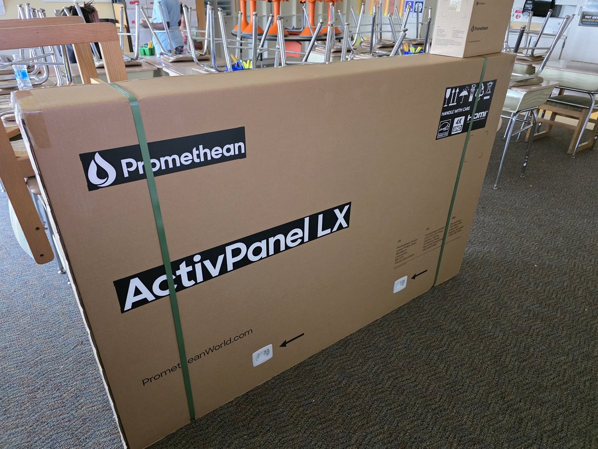 MaryCCope's tweet image. Level up learning! Our brand new Promethean Boards are here to ignite interaction. Get ready for dynamic lessons, collaborative fun, and a whole new way for the students to connect with what we&apos;re learning!
#TheCreekIsRising 
#UnitingOurWorld
