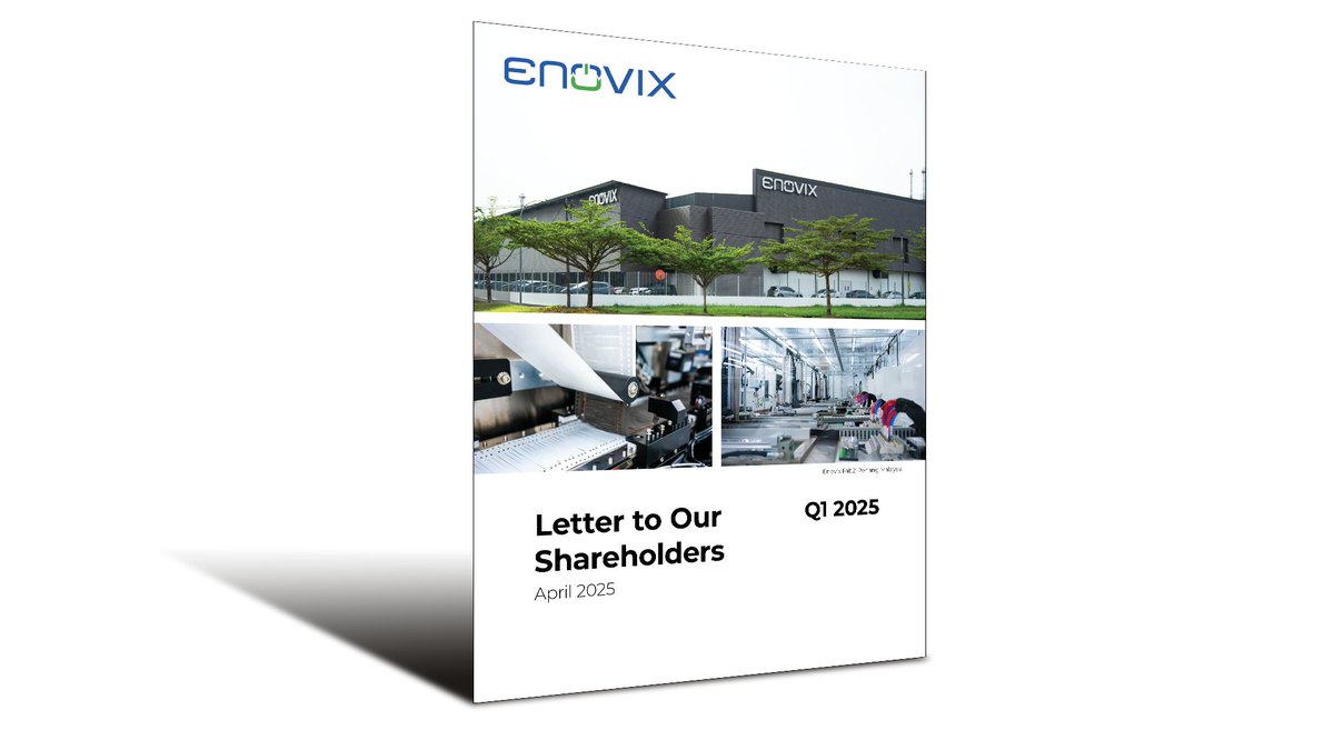 EnovixBatteries's tweet image. Enovix Announces First Quarter 2025 Financial Results
Read the press release here 👉🏼 ow.ly/APXC50VKTcs