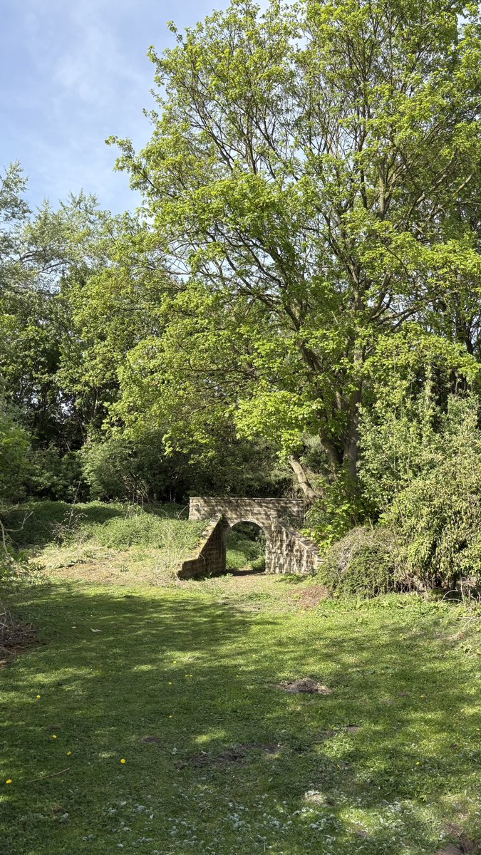 KirkStan's tweet image. Not quite up to @bordersbeeching standards, but on today’s walk we also snuck into the woods to find a few remnants of the long gone #Garforth Cliff Rio Grande miniature railway line 😪 Reliving your youth @sikirk1 🚂