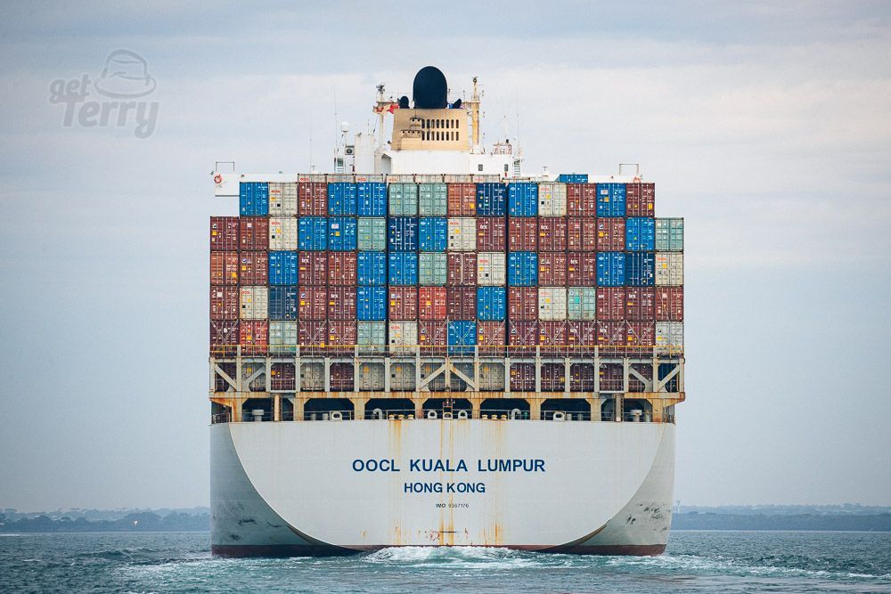 GetTerryNow's tweet image. Big game of Tetris crossing Port Phillip Bay.