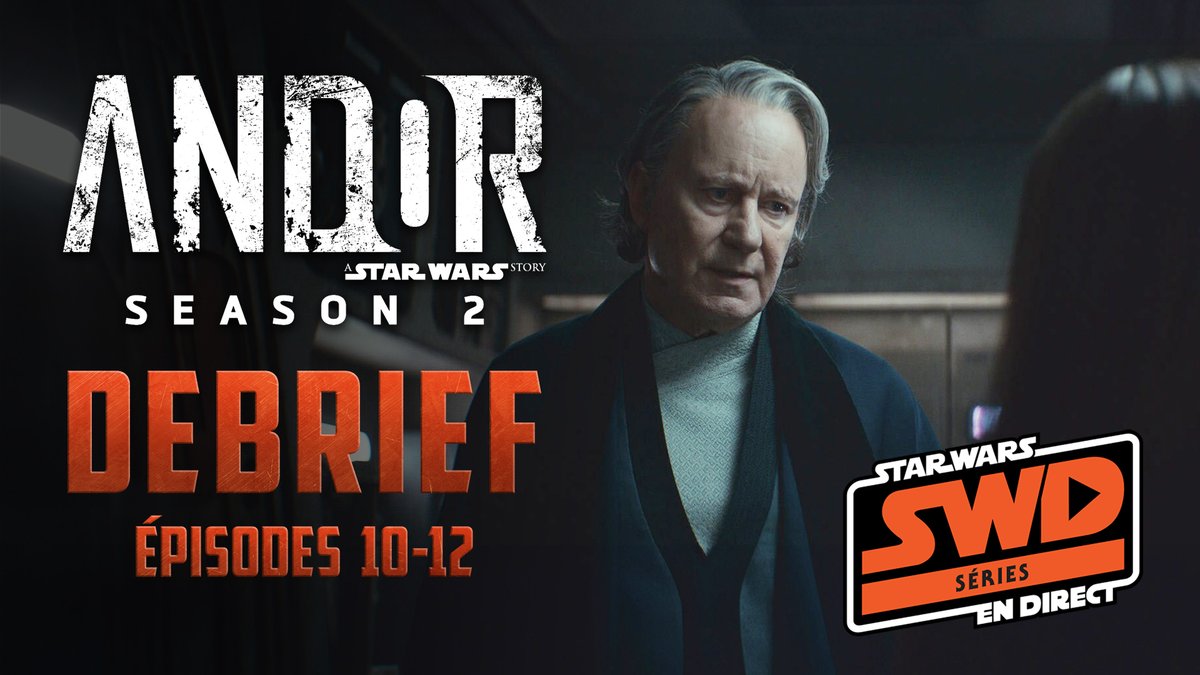 swendirect's tweet image. 🔴 EN DIRECT maintenant! DEBRIEF : Andor Saison 2 Épisodes 10-12
▶️ YouTube : youtube.com/live/q1G2ynKPl…
#StarWars #StarWarsPodcast #AndorSeason2