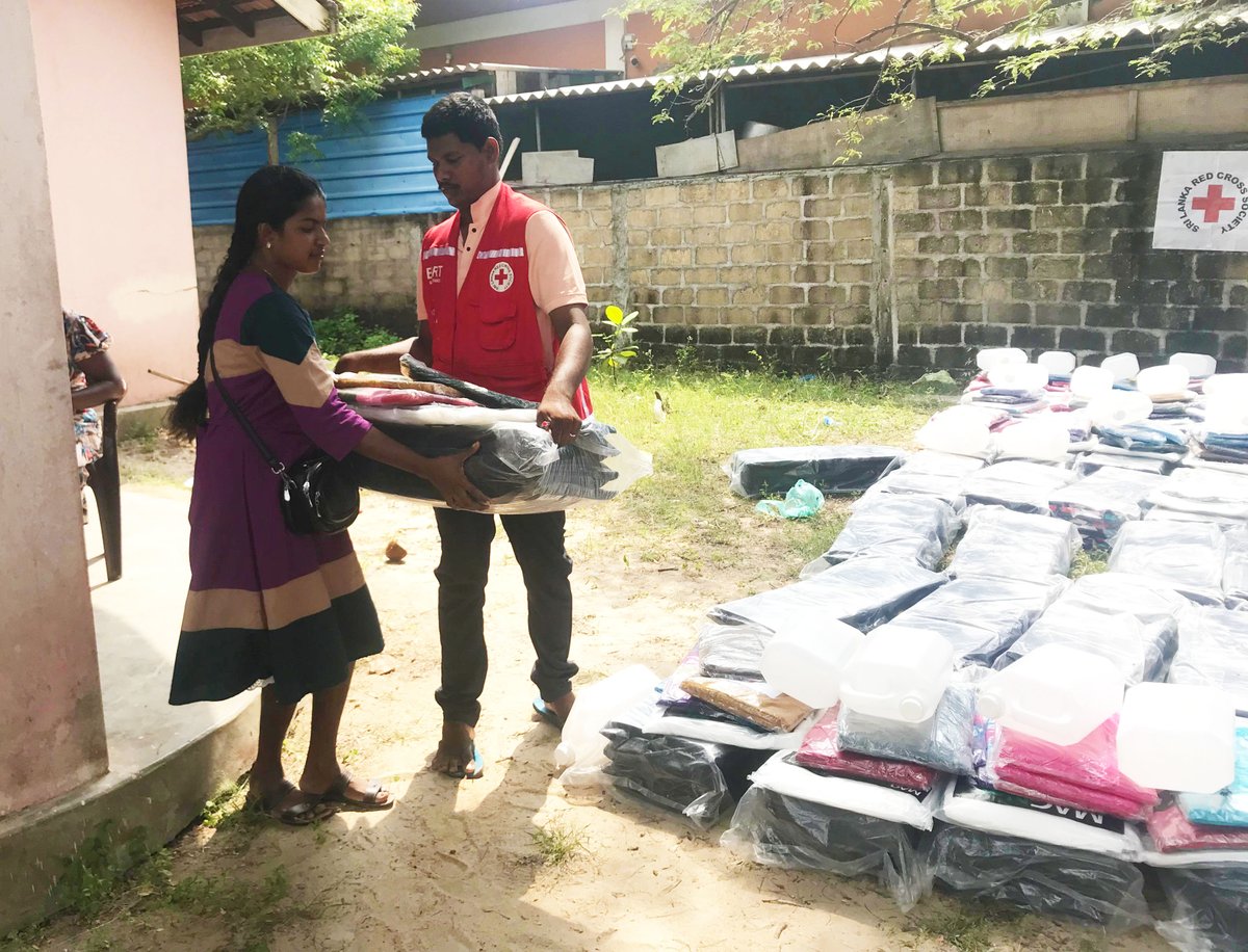 With support from the Disaster Response Emergency Fund of the <a href="/ifrc/">IFRC</a>, the <a href="/SLRedCross/">Sri Lanka Red Cross Society</a> distributed 1,350 non-food relief items to families in Mannar District severely affected by floods caused by Cyclone Fengal.