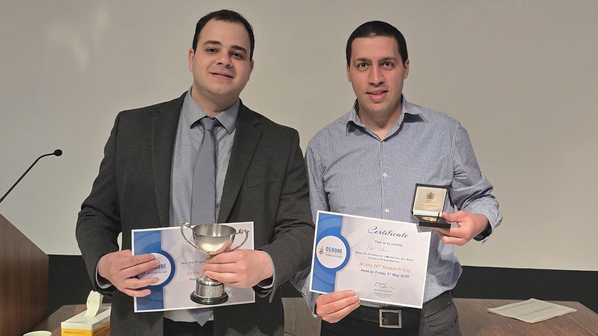 Rakan Kabariti (@drrakankabariti) on Twitter photo Delighted and honoured to have won the prestigious programme directors trophy for research at the oswestry/stoke rotation research day <a href="/RJAH_NHS/">RJAH Orthopaedic Hospital</a>. Massive thanks to all the co-authors #softtissue&sportskneesurgery Delighted and honoured to have won the prestigious programme directors trophy for research at the oswestry/stoke rotation research day <a href="/RJAH_NHS/">RJAH Orthopaedic Hospital</a>. Massive thanks to all the co-authors #softtissue&sportskneesurgery