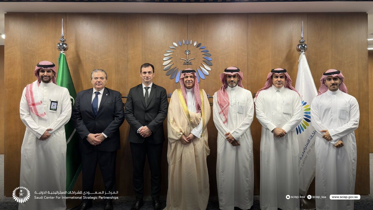 Eng. Raad AlBarakati, President and CEO (interim) of #SCISP received the Under-Secretary-General for Safety and Security at the U.N. Mr. Gilles Michaud at the Center where they discussed topics of shared interest and areas of potential cooperation.