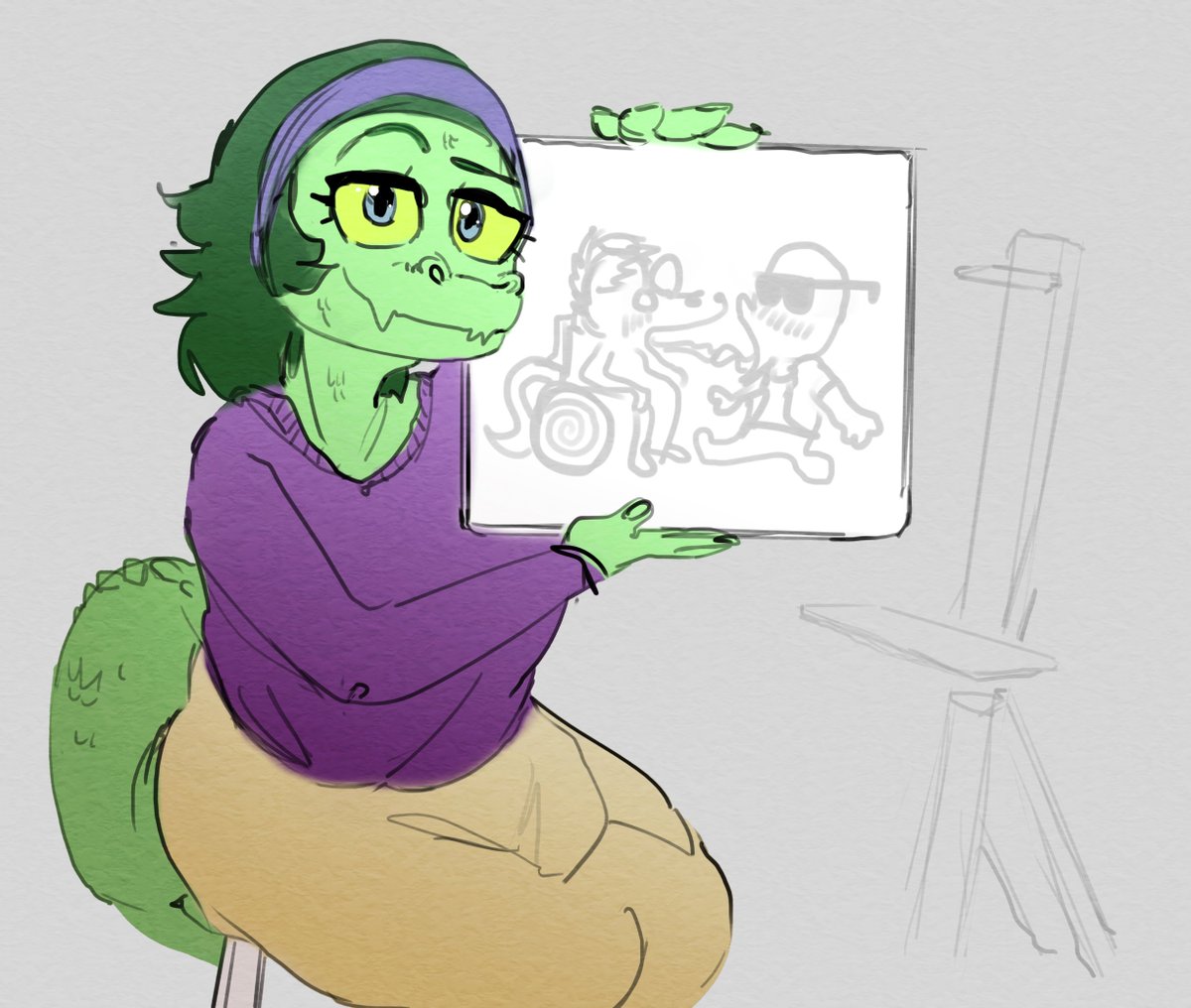LenaBnuuy's tweet image. Ep 2 Liv Artpiece
#Snootgameart #IWaniHugthatGator #Iwanihugthatgatorart