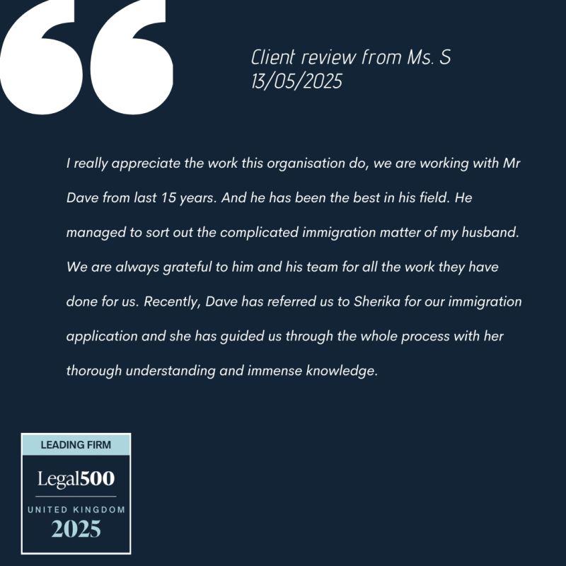 ⭐️ Grateful feedback from a long-term client whose complex immigration case was handled with care and expertise by our legal team. We’re proud to deliver trusted solutions, year after year. 

For immigration advice, visit: gulbenkian.co.uk