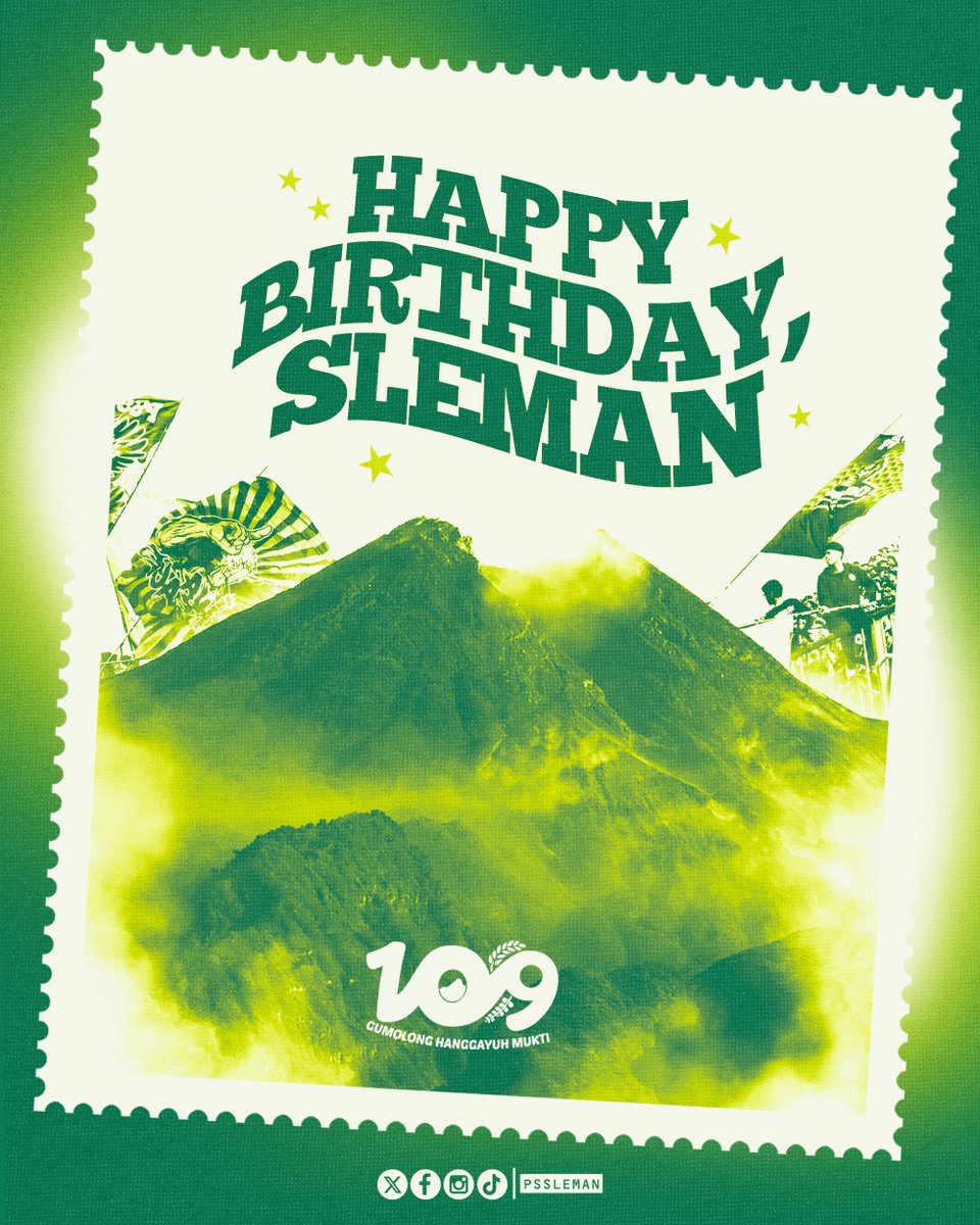 Selamat bertambah usia, kota kecil kebanggaan 💚

#PSS #HariJadi109Sleman