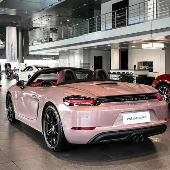 pink porsche
