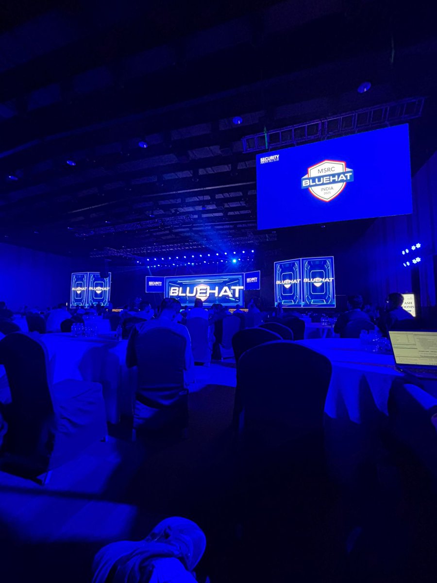 Cyanideravi's tweet image. Even though it's only half a day into Day 2, we've already experienced incredible sessions — a mind-blowing talk on Agentic AIs & their responsible usage, insightful session on ML exploitation techniques, & an eye-opening discussion on DeepFakes #BlueHatIndia @MSFTBlueHat