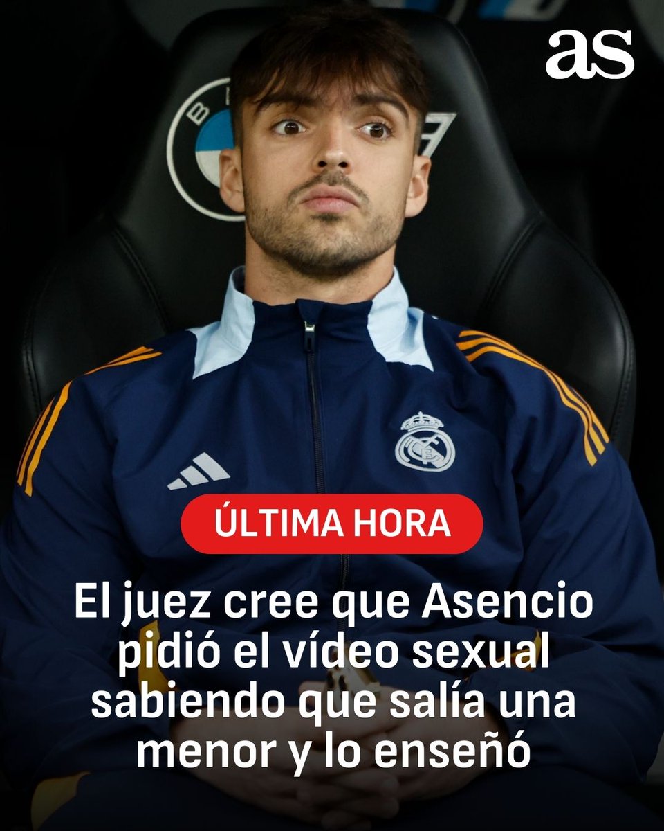 diarioas's tweet image. #ÚLTIMAHORA 

🚨 El juez cree que Asencio pidió el vídeo sexual sabiendo que salía una menor y lo enseñó

➡️ acortar.link/ivhG20