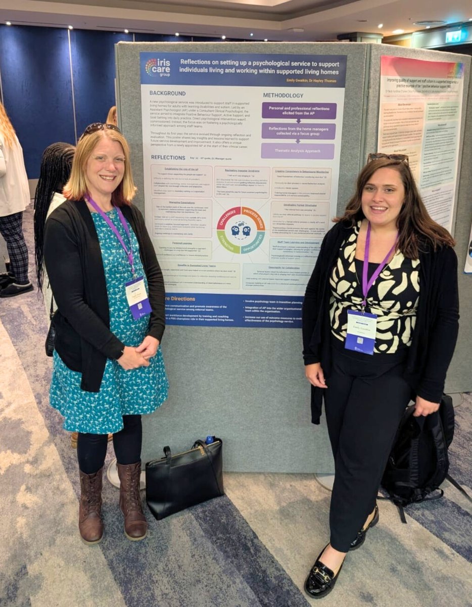 “Reflections on setting up a psychological service to support individuals living and working within supported living homes.” - Emily Gwatkin and Dr Hayley Thomas  ⬇️

Read their full presentation: iriscaregroup.co/FPIDAdvancingP… 

#FacIDConf2025 #Psychology #SupportedLiving #PBS