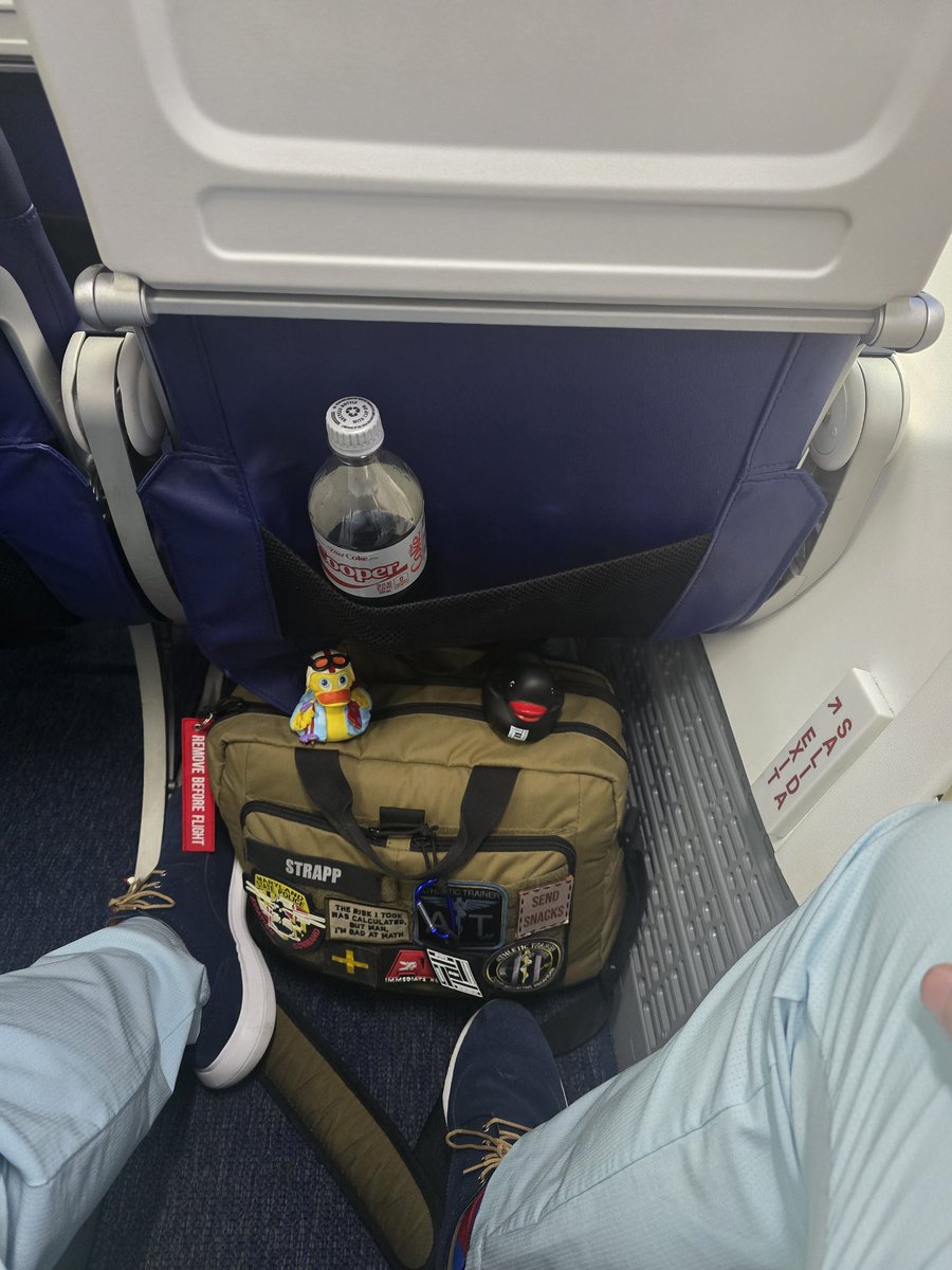 Ed Strapp (@strappatc) on Twitter photo Split squad today for the <a href="/EmergencySports/">Sports Medicine Emergency Management</a> ducks! <a href="/strappatc/">Ed Strapp</a> is going to #cats medical conference and <a href="/dcatc1/">DARRYL CONWAY</a> is <a href="/NBATA/">NBATA</a>
Always fun to share and meet new folks! No <a href="/SouthwestAir/">Southwest Airlines</a> #strappatcmagicseat but exit row love. If it's predictable it's manageable
<a href="/DietCoke/">Diet Coke</a> with Cooper? Split squad today for the <a href="/EmergencySports/">Sports Medicine Emergency Management</a> ducks! <a href="/strappatc/">Ed Strapp</a> is going to #cats medical conference and <a href="/dcatc1/">DARRYL CONWAY</a> is <a href="/NBATA/">NBATA</a>
Always fun to share and meet new folks! No <a href="/SouthwestAir/">Southwest Airlines</a> #strappatcmagicseat but exit row love. If it's predictable it's manageable
<a href="/DietCoke/">Diet Coke</a> with Cooper?