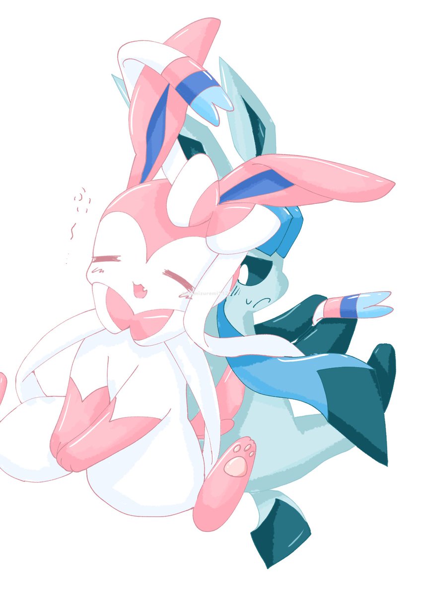 ふぃ～…　＃ニンフィア　＃ポケモンイラスト　＃グレイシア　＃ニングレ