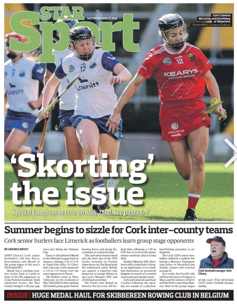 Ger McCarthy (@germccarthy74) on Twitter photo 📰SO much #sport to enjoy in this week’s <a href="/SouthernStarIRL/">The Southern Star</a> <a href="/WestCorkSport/">Southern Star Sport</a> edition with <a href="/OfficialCamogie/">The Camogie Association</a> dominating the headlines.
🔴⚪️ <a href="/OfficialCorkGAA/">Cork GAA</a> <a href="/carberygaa/">Carbery GAA 💯</a> <a href="/CorkLGFA/">Cork LGFA</a> <a href="/LadiesFootball/">Ladies Football</a> <a href="/westcorkleague/">⚽West Cork League</a> <a href="/skibbrowing/">Skibbereen Rowing</a> <a href="/philhealy2/">Phil Healy</a> #motorsport #roadbowling and much, much more.
👩 📰SO much #sport to enjoy in this week’s <a href="/SouthernStarIRL/">The Southern Star</a> <a href="/WestCorkSport/">Southern Star Sport</a> edition with <a href="/OfficialCamogie/">The Camogie Association</a> dominating the headlines.
🔴⚪️ <a href="/OfficialCorkGAA/">Cork GAA</a> <a href="/carberygaa/">Carbery GAA 💯</a> <a href="/CorkLGFA/">Cork LGFA</a> <a href="/LadiesFootball/">Ladies Football</a> <a href="/westcorkleague/">⚽West Cork League</a> <a href="/skibbrowing/">Skibbereen Rowing</a> <a href="/philhealy2/">Phil Healy</a> #motorsport #roadbowling and much, much more.
👩