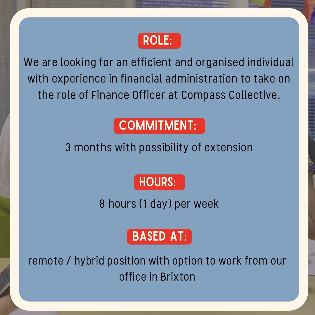 PapatangoTC's tweet image. Our friends at @Compasscollect2 are hiring!  A great charity whose groups of young refugees and asylum seekers have participated in our #GoWrite workshops. Looking for a freelance Finance Officer (Maternity Cover) to join the team 1 day per week from July. compasscollect.com/jobs-opportuni…