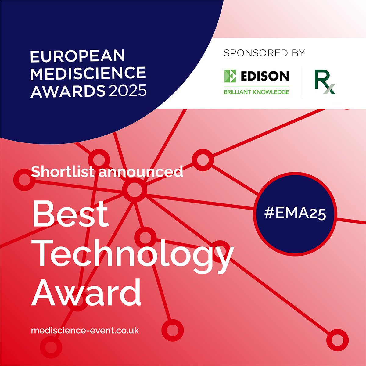 MediscienceAwards (@euromedevent) on Twitter photo Huge congratulations to those shortlisted for the Best Technology Award, sponsored by <a href="/rbccm/">RBC Capital Markets</a> - they <a href="/Adaptimmune/">Adaptimmune</a> Allergy Therapeutics, <a href="/Parsortix/">ANGLE</a> <a href="/avacta/">Avacta</a> <a href="/CreoMedical/">Creo Medical</a> <a href="/scancellpharma/">Scancell</a>. Winner revealed at the awards on 12 June! #EMA25 #technology #shortlist Huge congratulations to those shortlisted for the Best Technology Award, sponsored by <a href="/rbccm/">RBC Capital Markets</a> - they <a href="/Adaptimmune/">Adaptimmune</a> Allergy Therapeutics, <a href="/Parsortix/">ANGLE</a> <a href="/avacta/">Avacta</a> <a href="/CreoMedical/">Creo Medical</a> <a href="/scancellpharma/">Scancell</a>. Winner revealed at the awards on 12 June! #EMA25 #technology #shortlist
