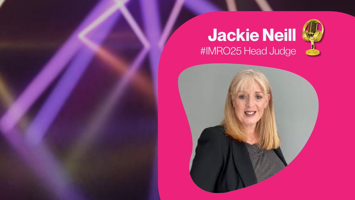 Head judge announcement! 🚨⁠
⁠
Join us in welcoming Jackie Neill as the new head judge for #IMRO25.
⁠
Jackie will be hosting an exclusive Zoom webinar for subscribers on Wednesday 28th May at 11am. ⁠Sign up to the #IMRO25 newsletter to register ⁠
⁠
@imroireland @cnam_ie