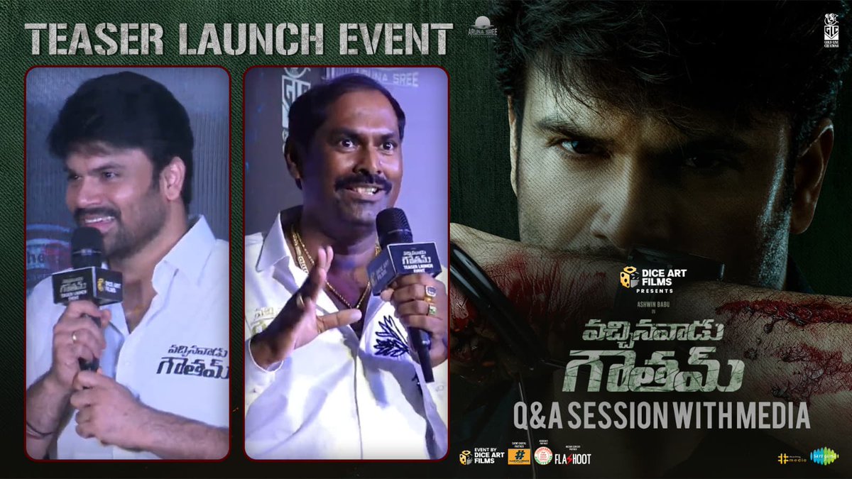 Teju PRO (@teju_pro) on Twitter photo Team #VachinavaaduGautam Q&A session with Media at Teaser Launch Event 🙌
— youtu.be/T6g5nBsOaO4
<a href="/imashwinbabu/">Ashwin Babu</a> <a href="/IRiyaSuman/">Riya Suman</a> #AyeshaKhan #KrishnaMamidala <a href="/saironak3/">saironak</a> <a href="/Actor_amardeep/">Amardeep Chowdary</a> <a href="/yashnamuthuluri/">Yashna Muthuluri</a> <a href="/GowrahariK/">Gowra Hari</a> #Balreddy <a href="/ArunasreeEnts/">Arunasree Entertainments</a> <a href="/goldlinecrafts/">Gold Line Creations</a> <a href="/GanapathiReddy_/">Ganapathi Reddy</a> Team #VachinavaaduGautam Q&A session with Media at Teaser Launch Event 🙌
— youtu.be/T6g5nBsOaO4
<a href="/imashwinbabu/">Ashwin Babu</a> <a href="/IRiyaSuman/">Riya Suman</a> #AyeshaKhan #KrishnaMamidala <a href="/saironak3/">saironak</a> <a href="/Actor_amardeep/">Amardeep Chowdary</a> <a href="/yashnamuthuluri/">Yashna Muthuluri</a> <a href="/GowrahariK/">Gowra Hari</a> #Balreddy <a href="/ArunasreeEnts/">Arunasree Entertainments</a> <a href="/goldlinecrafts/">Gold Line Creations</a> <a href="/GanapathiReddy_/">Ganapathi Reddy</a>