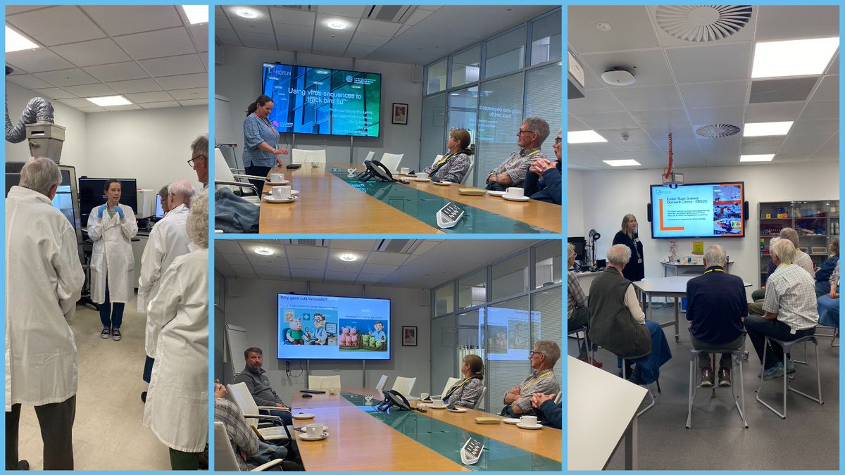 EBSOC Lab (@ebsoclab) on Twitter photo This week we hosted visitors from East Lothian <a href="/u3aScotland/">u3a Scotland</a>. Who visited Roslin's Bioimaging facility and EBSOC. They also heard presentations from <a href="/roslininstitute/">The Roslin Institute</a> researchers about the spread of avian flu and examples of pioneering uses of gene editing technologies. This week we hosted visitors from East Lothian <a href="/u3aScotland/">u3a Scotland</a>. Who visited Roslin's Bioimaging facility and EBSOC. They also heard presentations from <a href="/roslininstitute/">The Roslin Institute</a> researchers about the spread of avian flu and examples of pioneering uses of gene editing technologies.