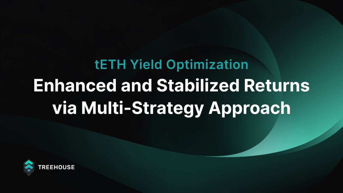 🌳 tETH Multistrategy: Boosting and Stabilizing Returns

We expanded our strategy across more lending platforms, unlocking higher returns and more stability!

Why does it matter? How does it impact your profits? 🤔

Let's dive in. 🧵👇

treehouse.finance