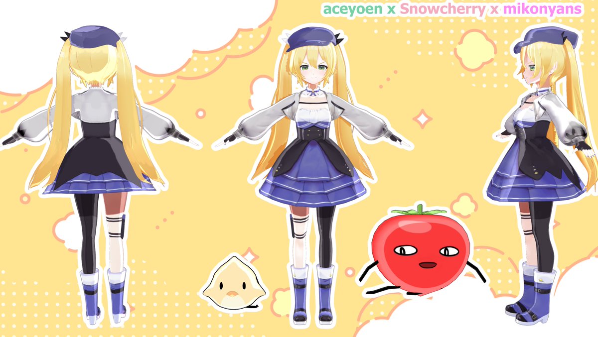 ✨Doki Bird 3D Model Fanart 
Also made the Tomato &amp; Bird 

#Dokibird #DokiGallery #3dcg