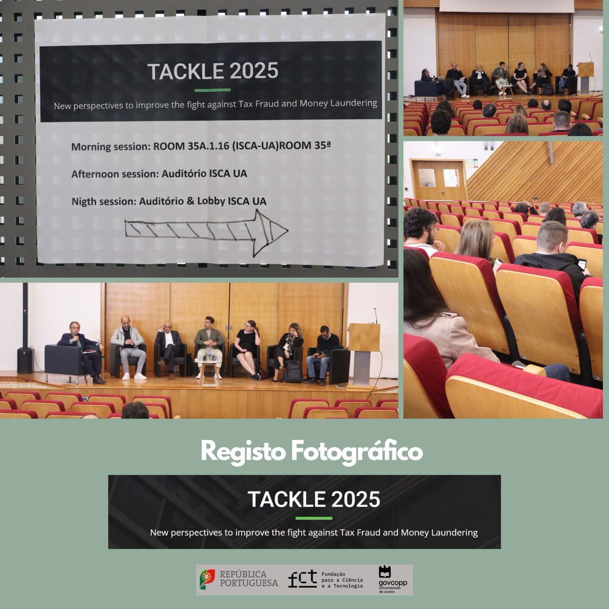 📸 Registo fotográfico do #TACKLE2025!
Nos dias 8 e 9 de maio, o ISCA-UA foi palco de debates sobre fraude fiscal e branqueamento de capitais.
Obrigado a todos os que participaram!
🔗 lnkd.in/dxNZJB8J
#PlacebasedPolicyAndGovernance