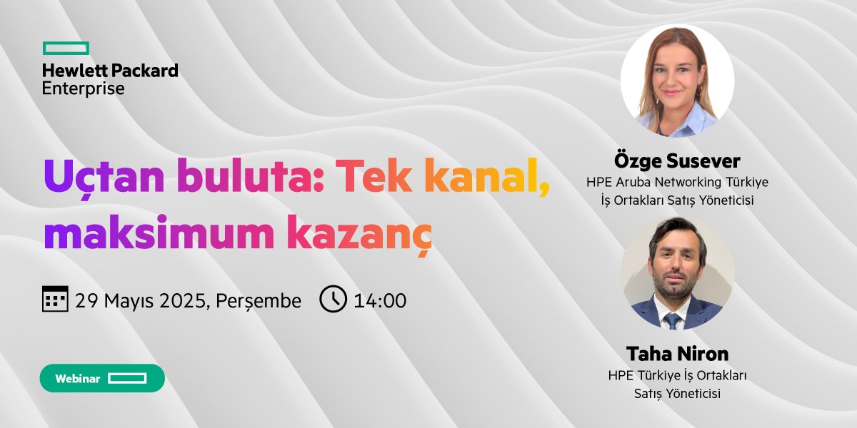 HPE ve Aruba’nın kanal yapılanmaları artık tek çatı altında.

Bu dönüşümle birlikte hem iş ortaklarımıza hem de müşterilerimize daha entegre, daha hızlı ve daha etkin bir deneyim sunmayı hedefliyoruz.

Daha fazlası için sizleri 29 Mayıs tarihinde gerçekleşecek webinarımıza