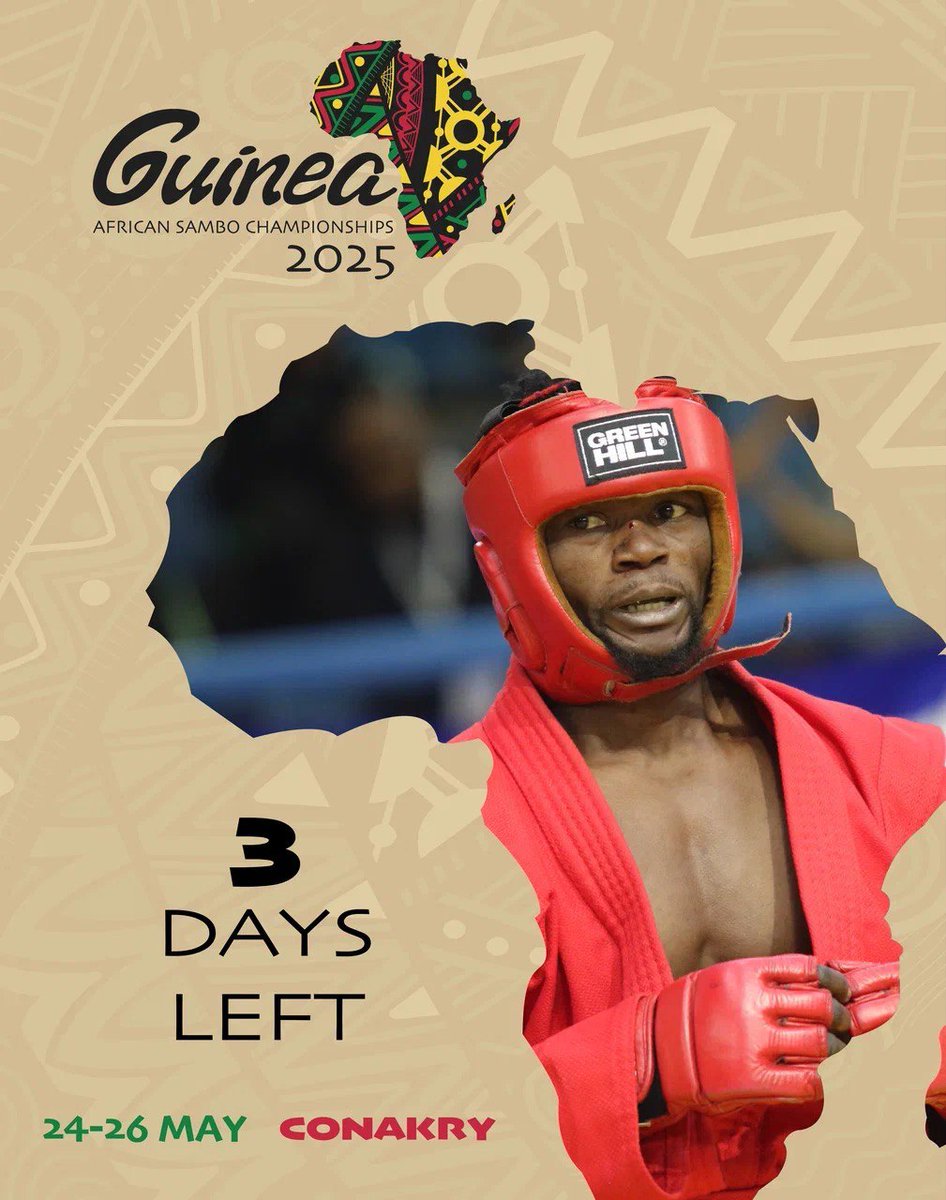 SAMBOFIAS's tweet image. 📅 3 DAYS TO GO
Three days. One dream.
Victory, honor, and the title of Africa’s best sambist are on the line.
Will your country take the crown?

🖥 Don’t miss a moment — sambo.live
#SamboChampions #AfricanPride #Conakry2025 #FIAS
