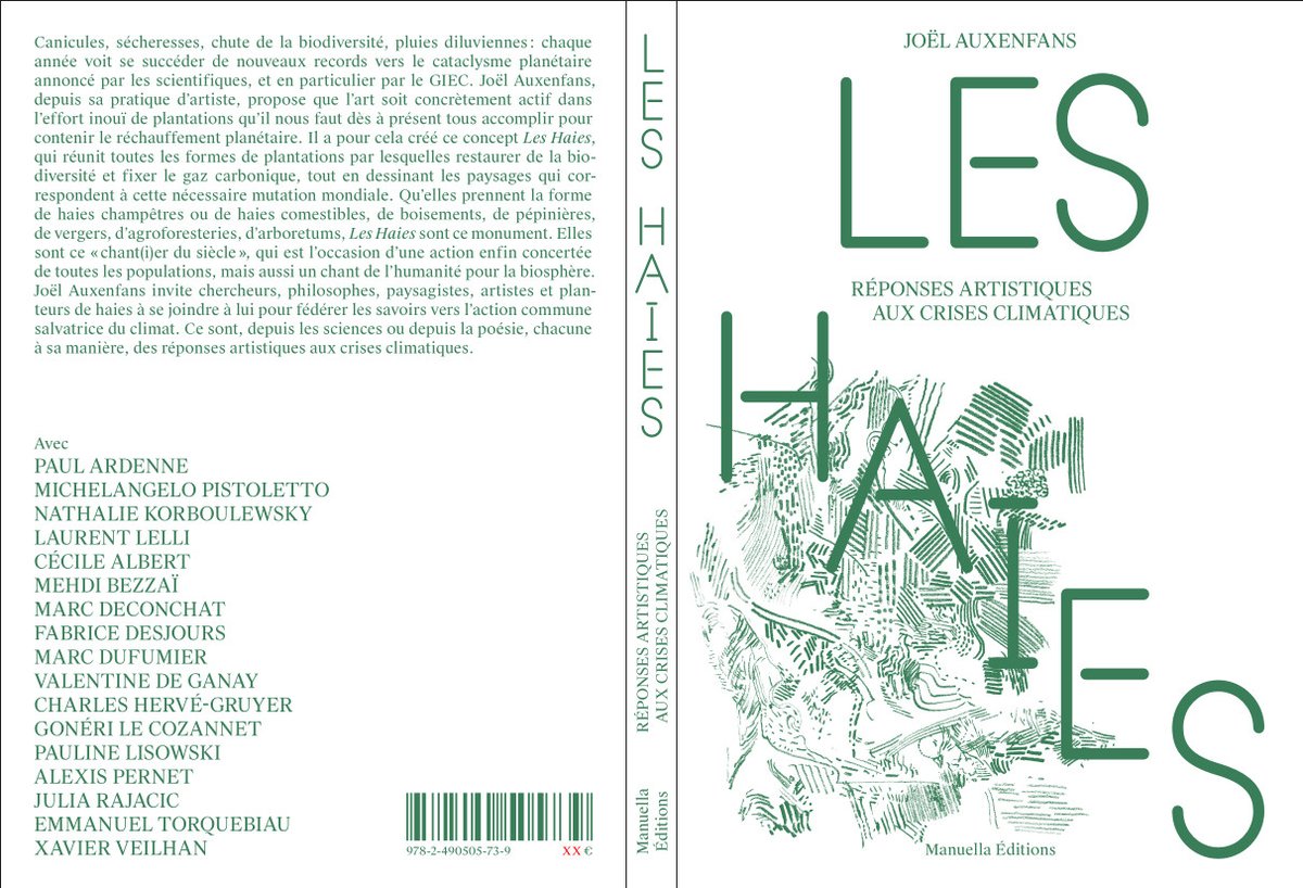 📍Nos professeurs d'#arts_plastiques ont du talent :
Parution de l'ouvrage Les haies réponses artistiques aux crises climatiques par Joël Auxenfans, professeur au collège Paul Eluard de Châtillon