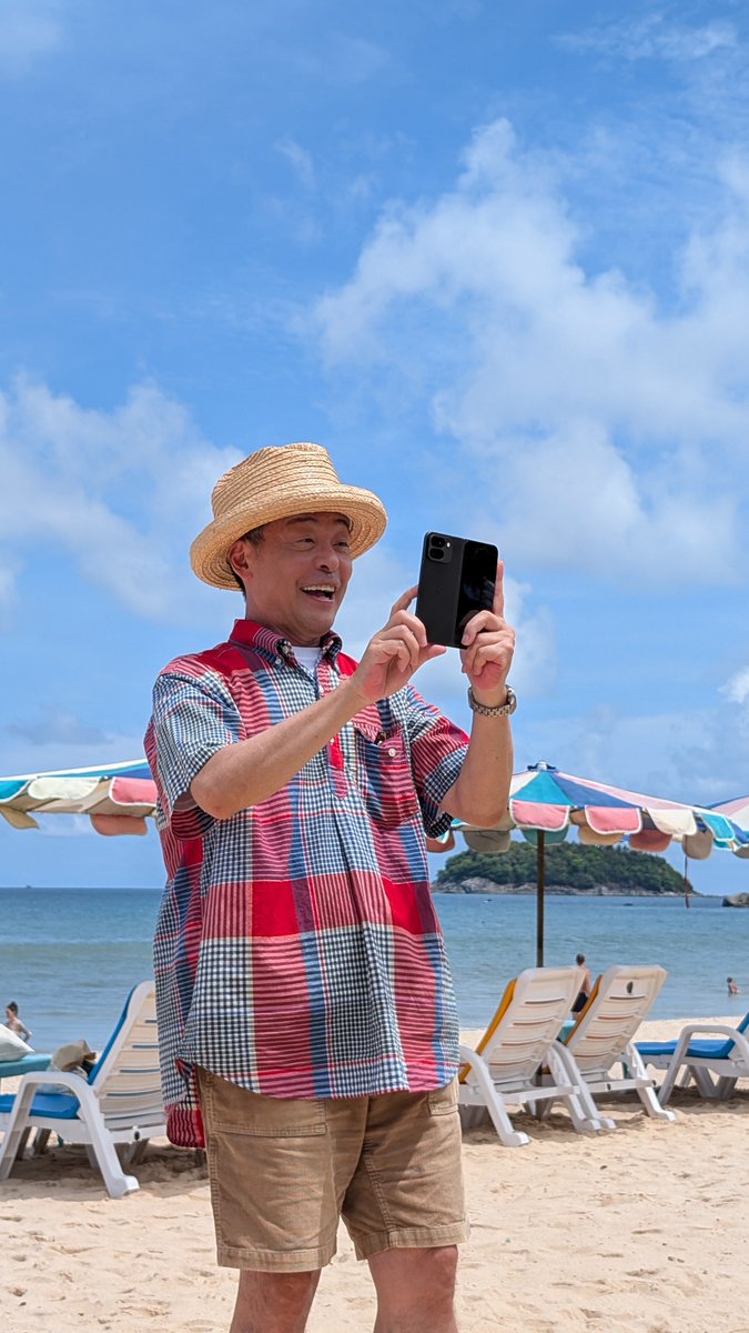 ANOTHERSKY_NTV's tweet image. #光石研 さんが向かったのは、タイ・プーケット西海岸屈指の美しさを誇る、カタビーチ🌺
透明度の高い海とサラサラの白砂が魅力✨
光石研さんも思わずパシャリ🤳
#ANOTHERSKY #アナザースカイ #Pixelで撮影 #タイ