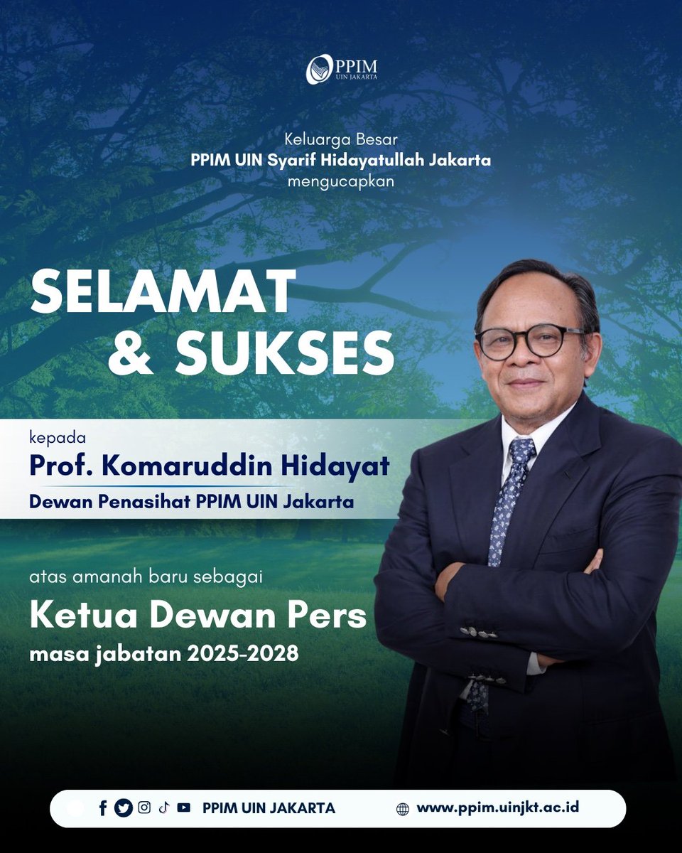 Selamat mengemban amanah baru, Prof. Komaruddin Hidayat.
Semoga seluruh jajaran dewan pers yang bertugas dapat mengawal kebebasan pers, menjaga standar profesionalisme jurnalisme, serta memperluas literasi informasi di era digital saat ini.
 #pers #dewanpers