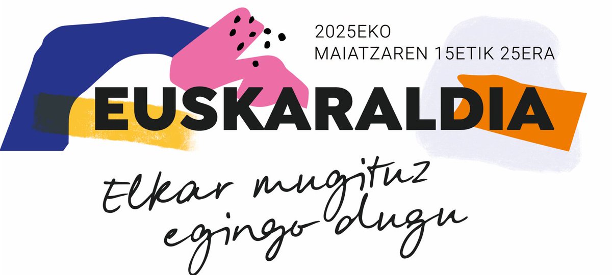 CIFP BIDASOA LHII (@fpbidasoa) on Twitter photo Euskaraldia martxan da! Gaur hasi eta Maiatzaren 25an amaituko da.
Hizkuntza ohiturak aldatzeko eta euskaraz bizitzeko urratsak eman nahi ditugu. Elkar mugituz egingo dugu!
<a href="/euskaraldia/">EUSKARALDIA</a> <a href="/EuskaraldiaIrun/">Euskaraldia_Irun</a> #euskaraldia2025 Euskaraldia martxan da! Gaur hasi eta Maiatzaren 25an amaituko da.
Hizkuntza ohiturak aldatzeko eta euskaraz bizitzeko urratsak eman nahi ditugu. Elkar mugituz egingo dugu!
<a href="/euskaraldia/">EUSKARALDIA</a> <a href="/EuskaraldiaIrun/">Euskaraldia_Irun</a> #euskaraldia2025