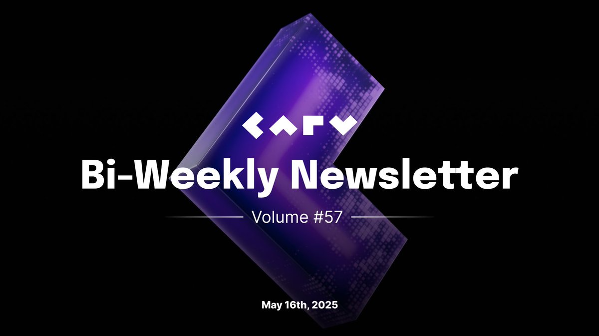 CARV (@carv_official) on Twitter photo A massive week at CARV—pushing the frontier of AI, gaming, and community.
📰 Thought leadership from our CTO
- <a href="/BetaNews/">BetaNews.com</a> Q&A on AI agents: betanews.com/2025/05/12/ai-…
- <a href="/UniteAi/">AI & Robotics News - Unite.AI</a> Op-Ed on human-AI synergy: unite.ai/its-not-about-…
🔥 Engage, play & earn:
- 3,000 $CARV giveaway: A massive week at CARV—pushing the frontier of AI, gaming, and community.
📰 Thought leadership from our CTO
- <a href="/BetaNews/">BetaNews.com</a> Q&A on AI agents: betanews.com/2025/05/12/ai-…
- <a href="/UniteAi/">AI & Robotics News - Unite.AI</a> Op-Ed on human-AI synergy: unite.ai/its-not-about-…
🔥 Engage, play & earn:
- 3,000 $CARV giveaway: